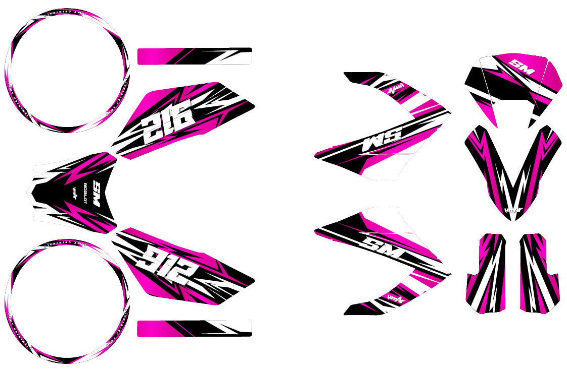 50cc Graphics kit Masai Rider 2012-2025 Skyprem