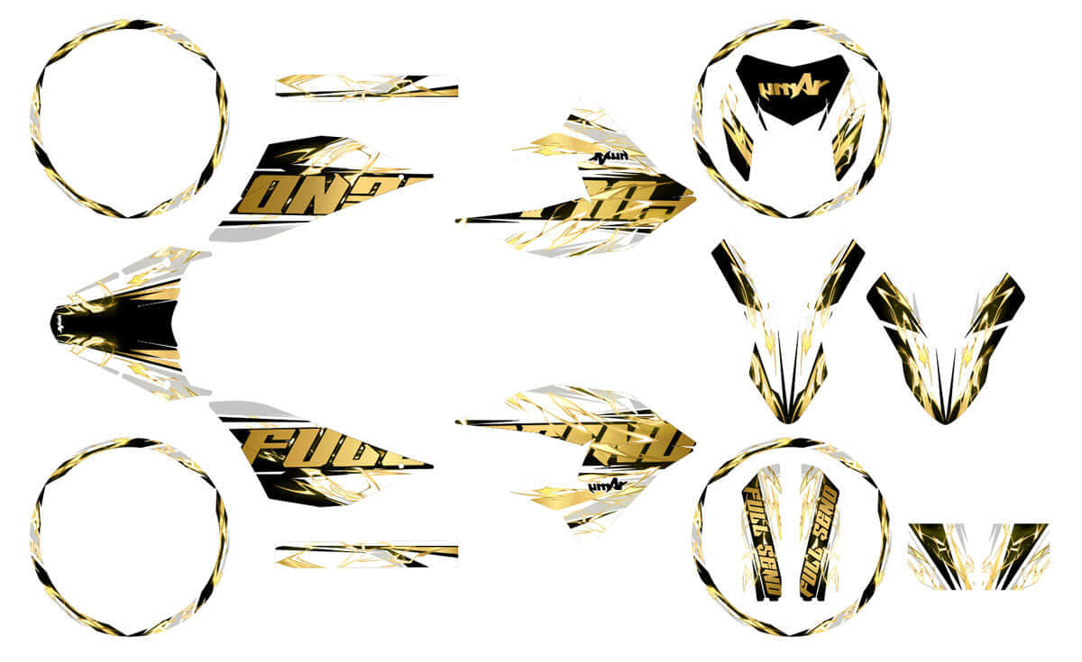 Kit déco 50cc Masai X-Ray 2019-2025 Haymaker | autocollants moto | personnalisation 50cc | armysctv