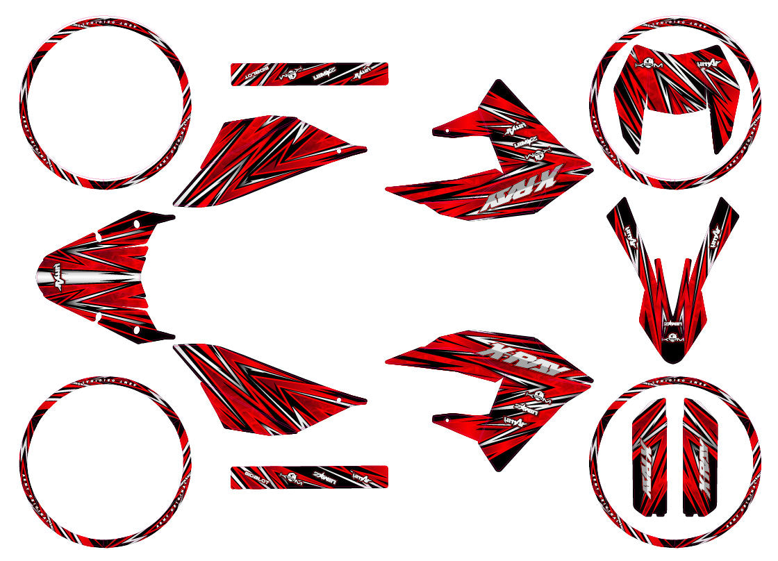 Kit pegatinas 50cc Masai X-Ray 2019-2025 Cutvector
