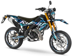 Kit pegatinas Rieju MRT 50cc 2022-2025 Wheelyz | pegatinas para moto | personalización 50cc | armysctv