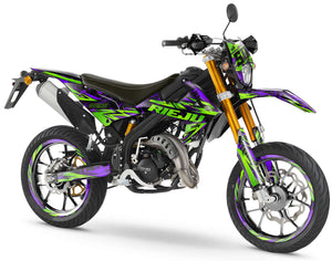 Kit pegatinas Rieju MRT 50cc 2022-2025 Zontix | pegatinas para moto | personalización 50cc | armysctv