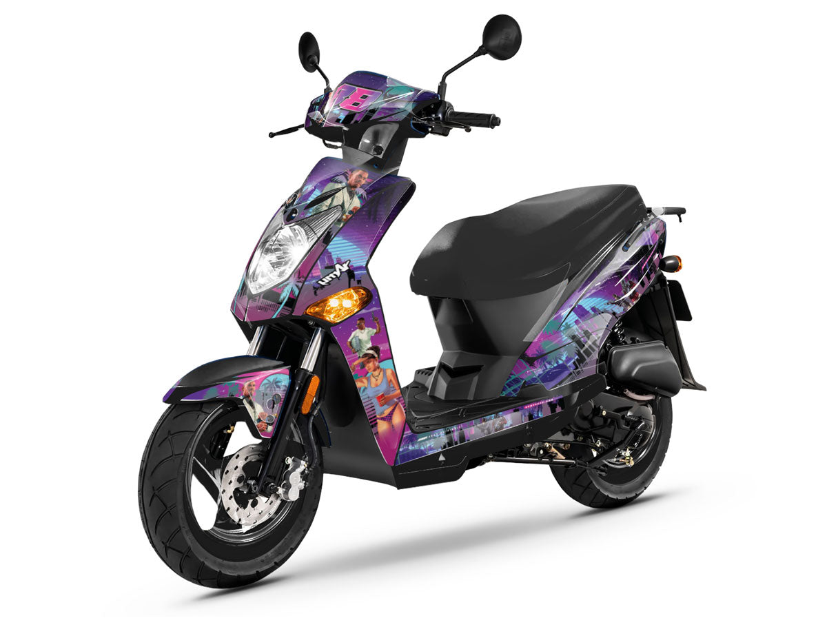 Graphics kit Kymco Agility 50 and 125cc Vice City scooter