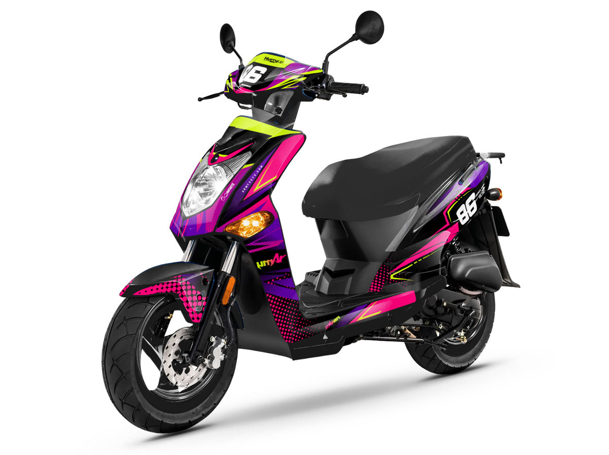 Kymco Agility 50 and 125cc Neon scooter decoration kit