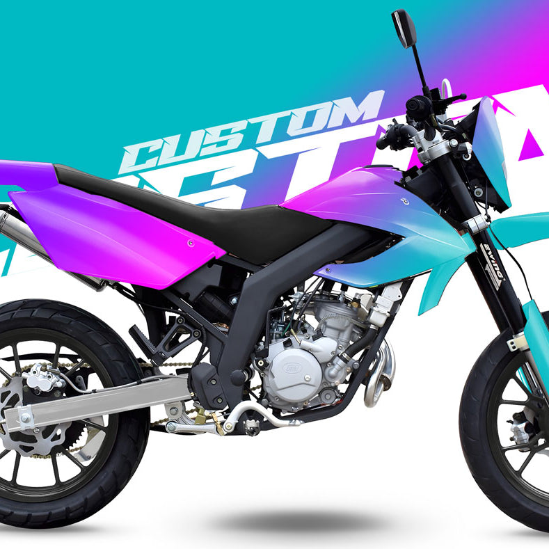 Kit pegatinas 100% personalizado Masai Razer 50 SM 2012-2025 | pegatinas para moto | personalización 50cc | armysctv