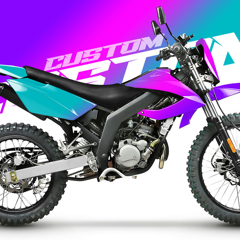 Kit déco 100% perso Masai Rider 50cc 2012-2025 | autocollants moto | personnalisation 50cc | armysctv