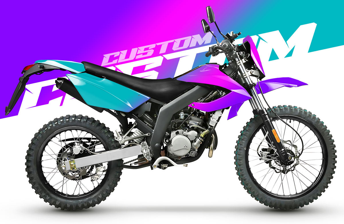Kit déco 100% perso Masai Rider 50cc 2012-2025 | autocollants moto | personnalisation 50cc | armysctv