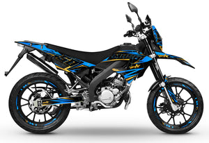 Dekor kit 50cc Masai X-Ray 2019-2025 Bleuz | Motorradaufkleber | 50cc Personalisierung | armysctv