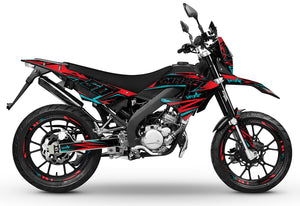 Dekor kit 50cc Masai X-Ray 2019-2025 Bleuz | Motorradaufkleber | 50cc Personalisierung | armysctv