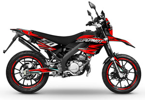 Deko-sett 50cc Masai X-Ray 2019-2025 Illuzion | motorsykkelklistremerker | tilpasning 50cc | armysctv