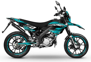 Deko-sett 50cc Masai X-Ray 2019-2025 Illuzion | motorsykkelklistremerker | tilpasning 50cc | armysctv