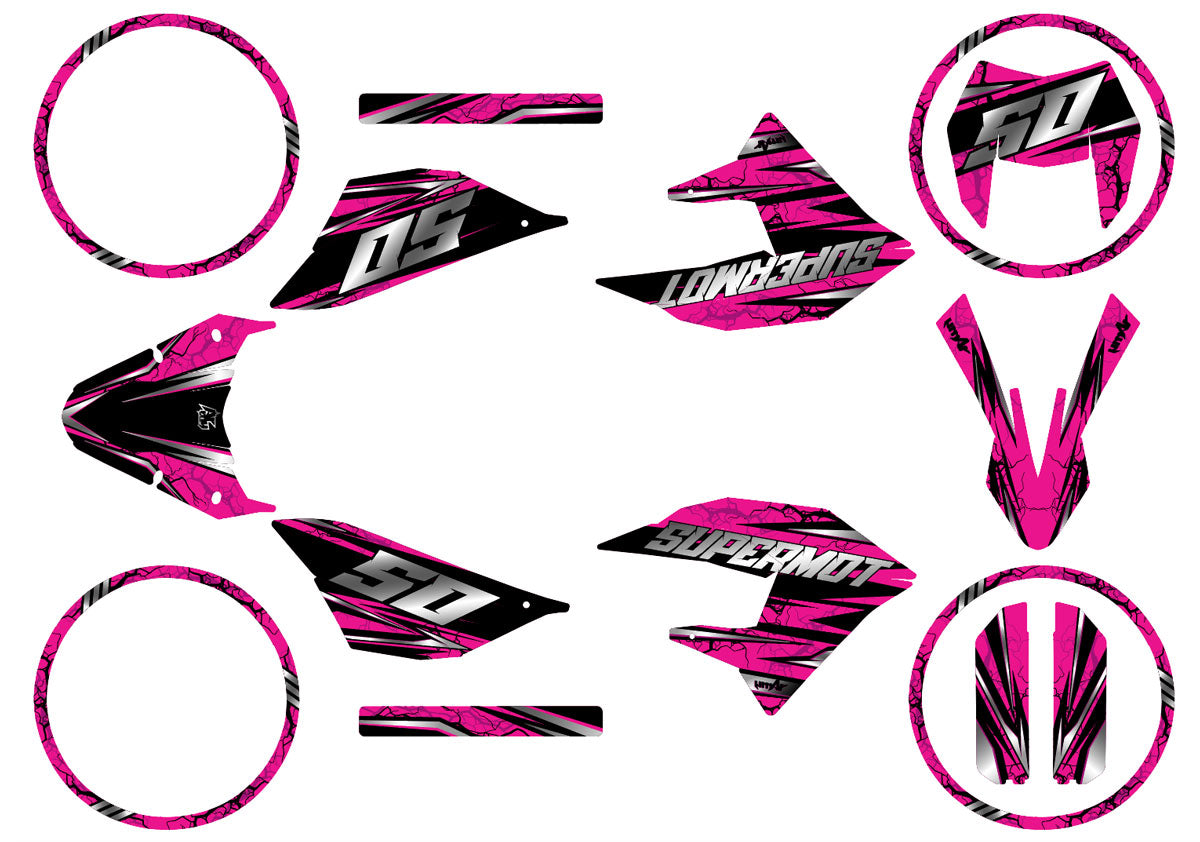 Dekor kit 50cc Masai X-Ray 2019-2025 Illuzion | Motorradaufkleber | 50cc Personalisierung | armysctv