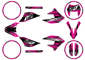 Deko-sett 50cc Masai X-Ray 2019-2025 Illuzion | motorsykkelklistremerker | tilpasning 50cc | armysctv