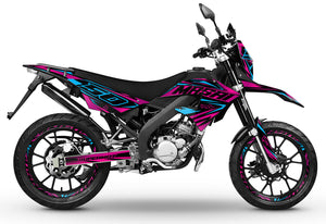 Dekor kit 50cc Masai X-Ray 2019-2025 Metallstil | Motorradaufkleber | 50cc Personalisierung | armysctv