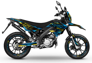 Dekor kit 50cc Masai X-Ray 2019-2025 Metallstil | Motorradaufkleber | 50cc Personalisierung | armysctv