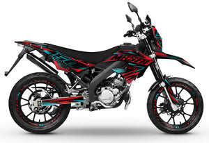Dekor kit 50cc Masai X-Ray 2019-2025 Metallstil | Motorradaufkleber | 50cc Personalisierung | armysctv