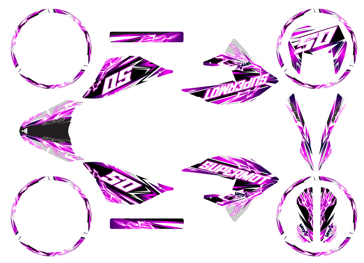 Kit déco 50cc Masai X-Ray 2019-2025 Shaker | autocollants moto | personnalisation 50cc | armysctv