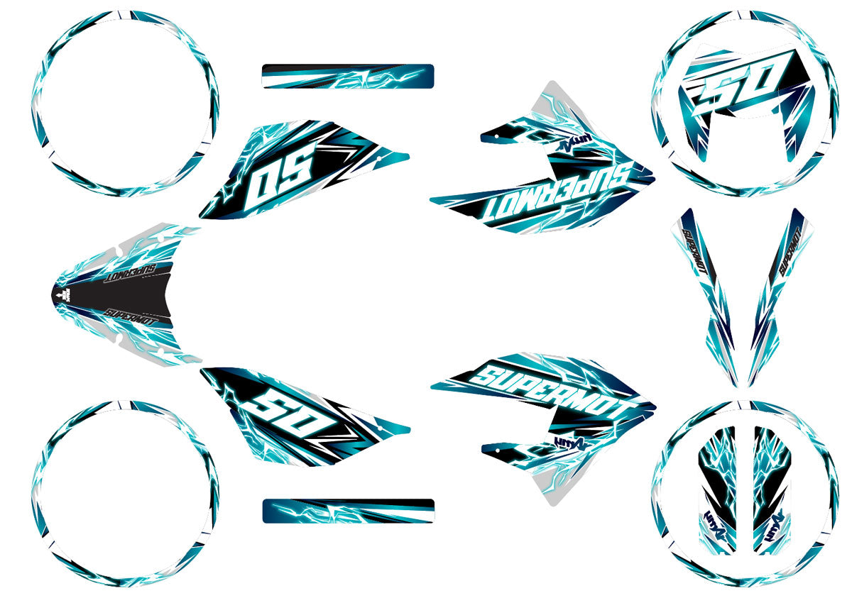 50cc Graphics kit Masai X-Ray 2019-2025 Shaker | motorcycle stickers | 50cc customization | armysctv