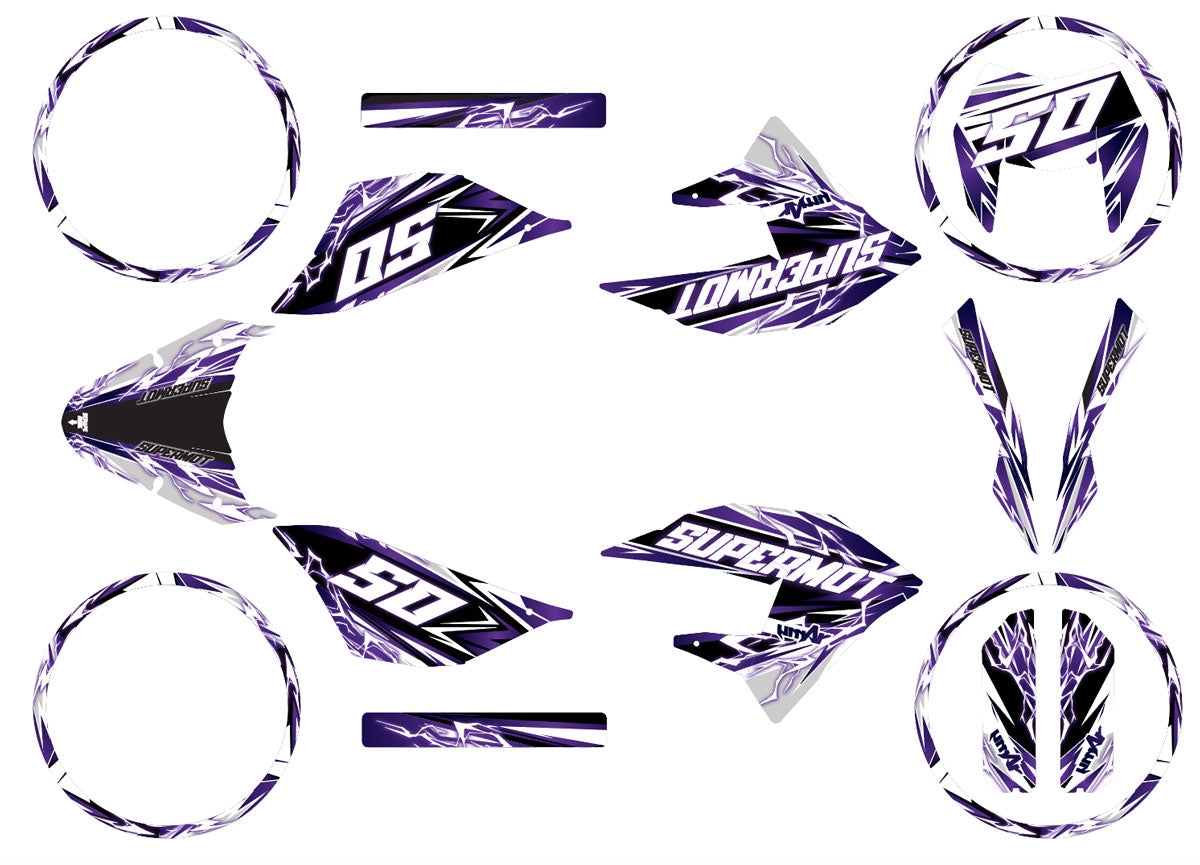 50cc Graphics kit Masai X-Ray 2019-2025 Shaker | motorcycle stickers | 50cc customization | armysctv