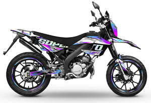 Deko-sett 50cc Masai X-Ray 2019-2025 Shiro | motorsykkelklistremerker | tilpasning 50cc | armysctv