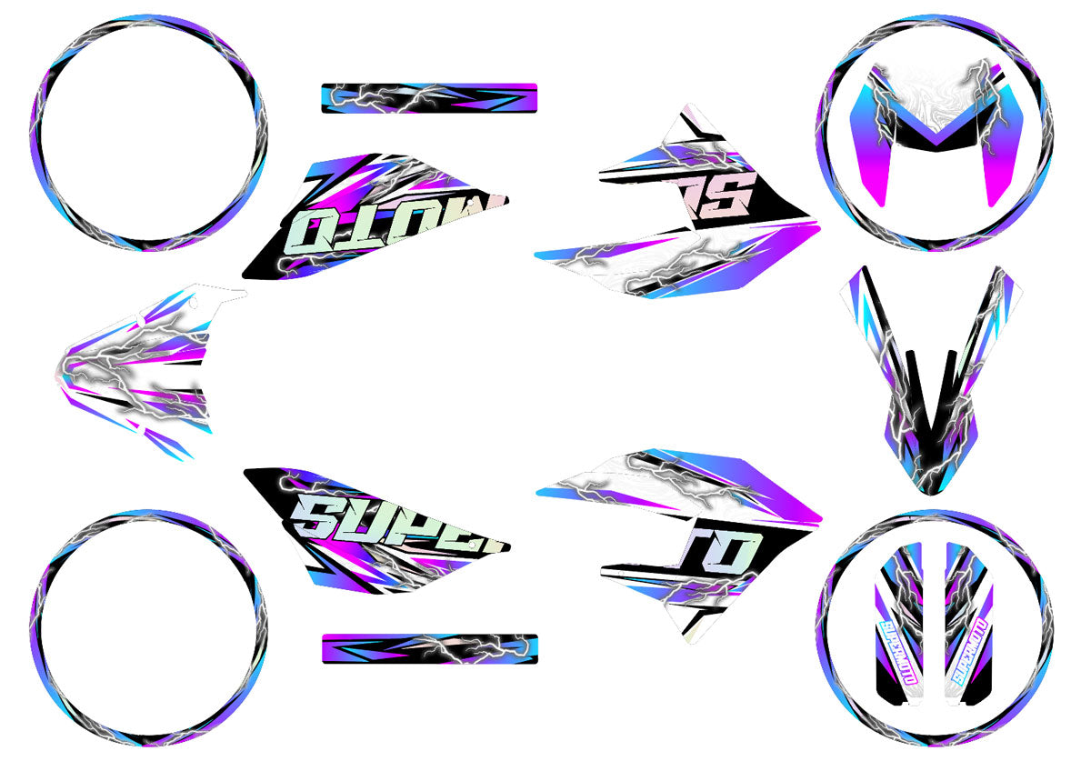 Kit déco 50cc Masai X-Ray 2019-2025 Shiro | autocollants moto | personnalisation 50cc | armysctv