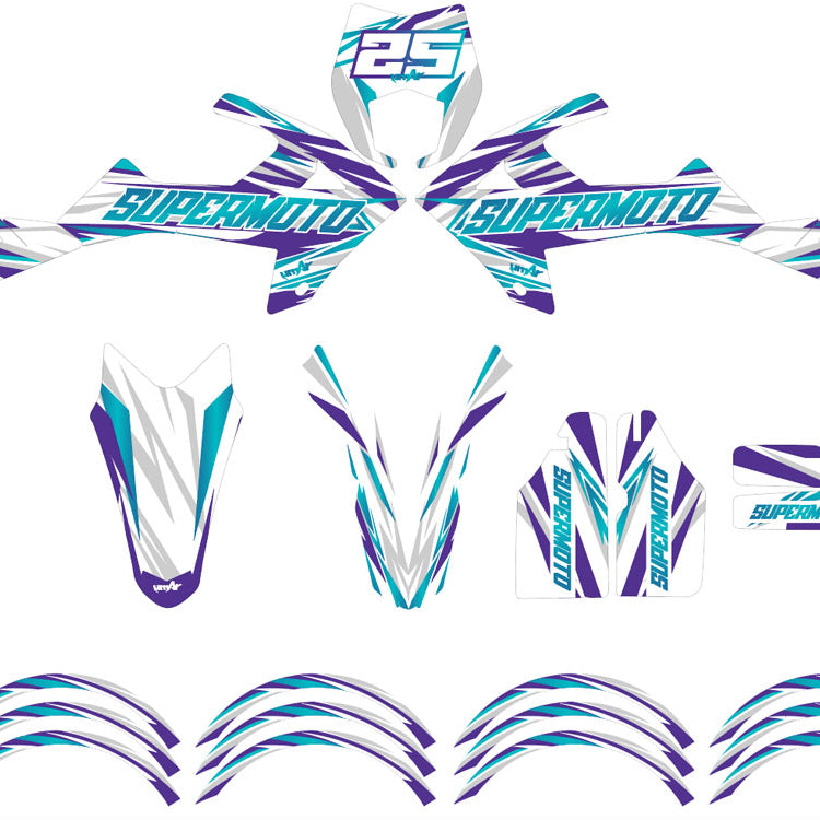 Kit pegatinas Rieju MRT 50cc 2022-2025 Complejidad | pegatinas para moto | personalización 50cc | armysctv