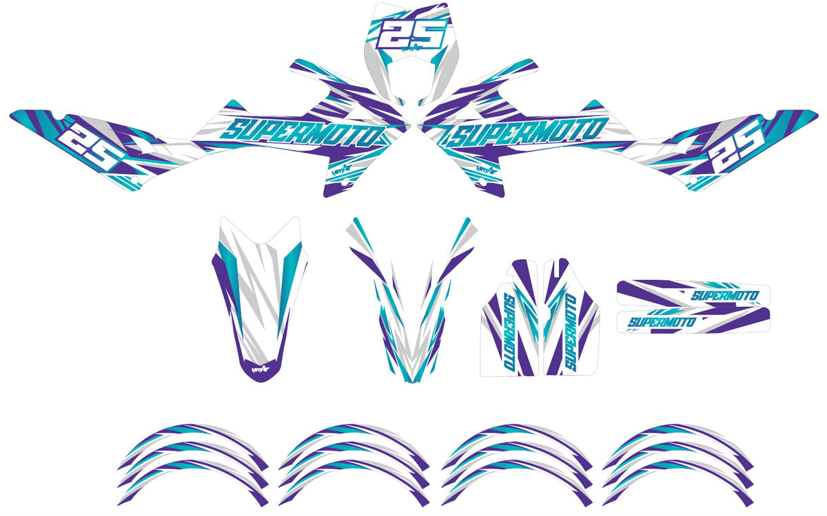 Kit déco Rieju MRT 50cc 2022-2025 Complexity | autocollants moto | personnalisation 50cc | armysctv