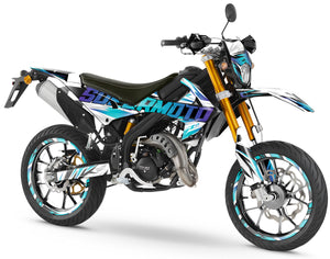 Kit pegatinas Rieju MRT 50cc 2022-2025 Cortesía | pegatinas para moto | personalización 50cc | armysctv