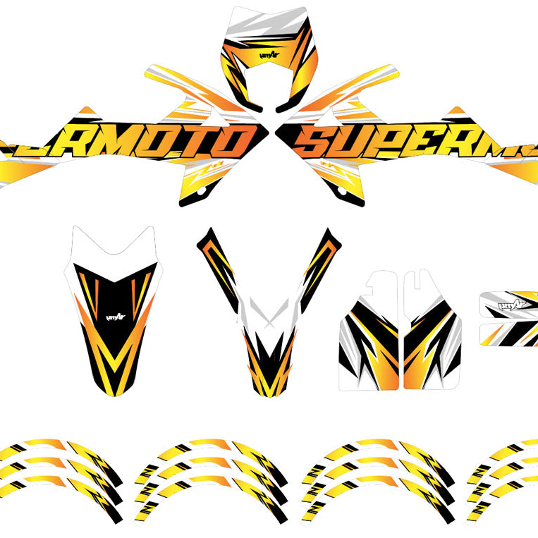 Kit pegatinas Rieju MRT 50cc 2022-2025 Cortesía | pegatinas para moto | personalización 50cc | armysctv
