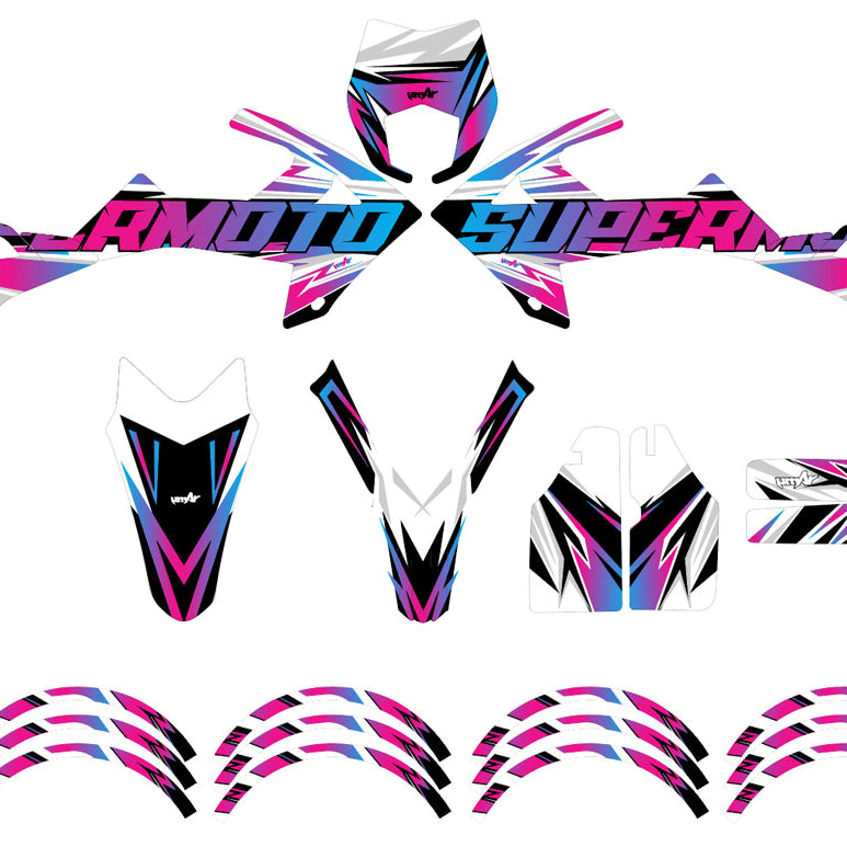 Kit pegatinas Rieju MRT 50cc 2022-2025 Cortesía | pegatinas para moto | personalización 50cc | armysctv