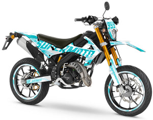 Kit pegatinas Rieju MRT 50cc 2022-2025 Encendedores | pegatinas para moto | personalización 50cc | armysctv