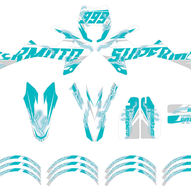 Kit pegatinas Rieju MRT 50cc 2022-2025 Encendedores | pegatinas para moto | personalización 50cc | armysctv