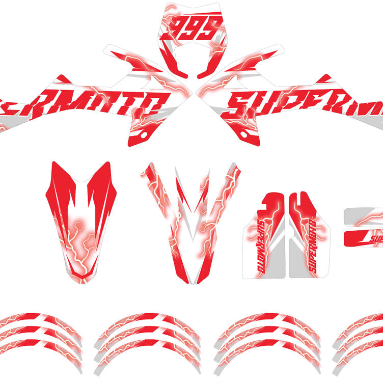 Kit pegatinas Rieju MRT 50cc 2022-2025 Encendedores | pegatinas para moto | personalización 50cc | armysctv