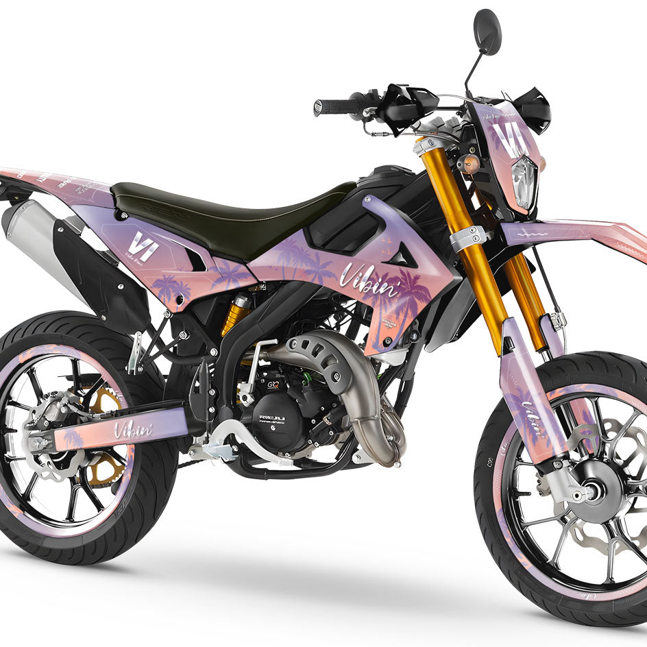 Kit pegatinas Rieju MRT 50cc 2022-2025 Vibin | pegatinas para moto | personalización 50cc | armysctv