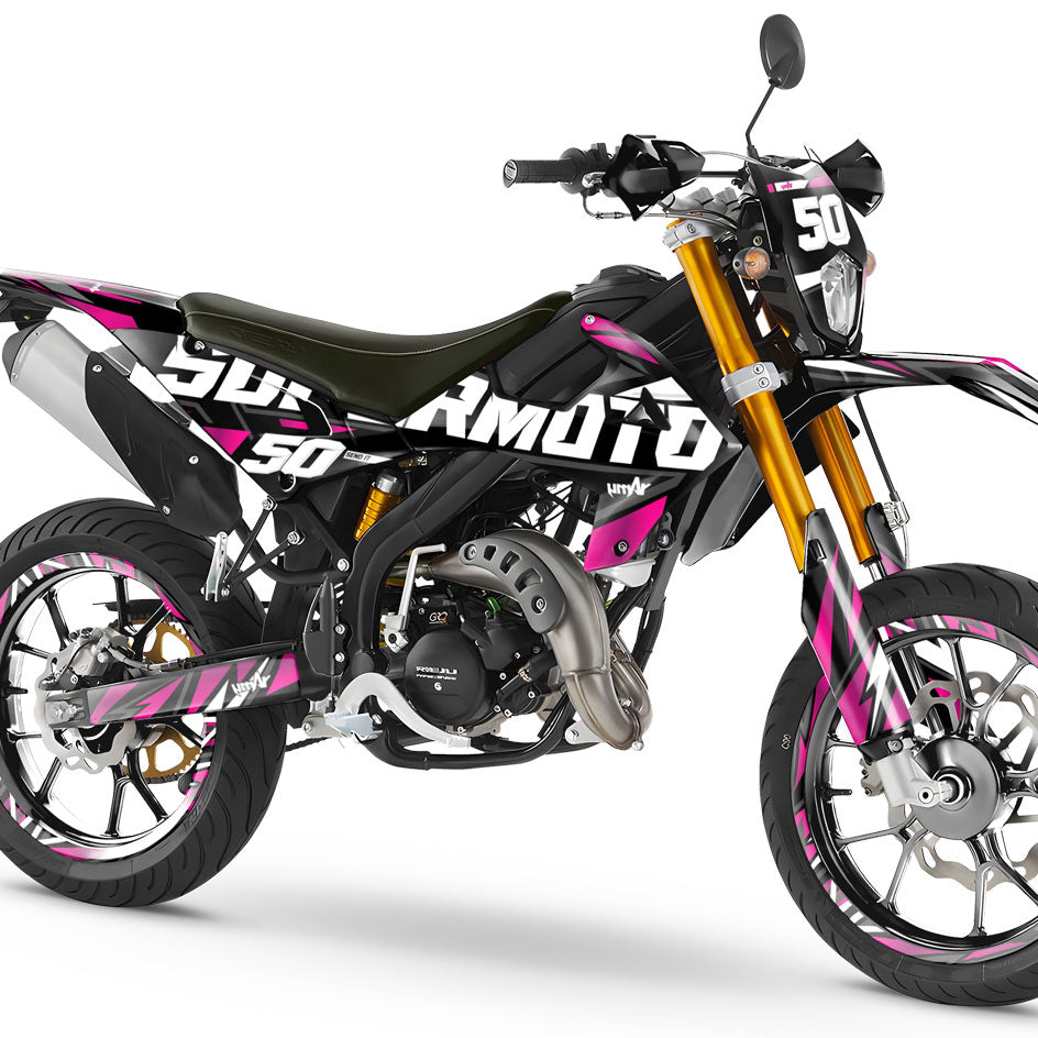 Kit pegatinas Rieju MRT 50cc 2022-2025 Visión | pegatinas para moto | personalización 50cc | armysctv