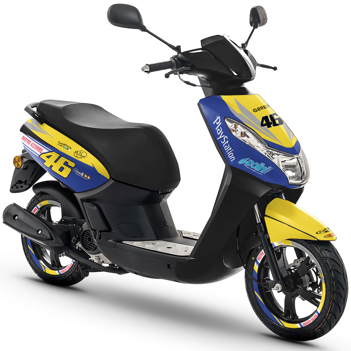 Dekor kit Roller Peugeot Kisbee 2010-2017 Breil | Motorradaufkleber | Personalisierung 50cc | armysctv