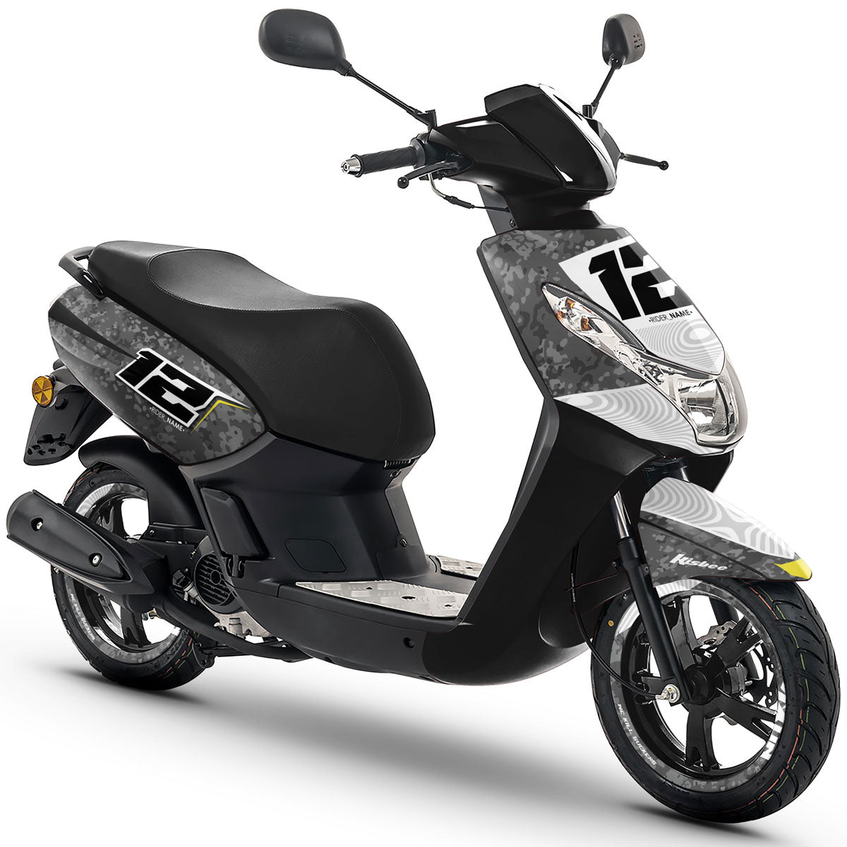 Kit déco scooter Peugeot Kisbee 2010-2017 Warfare | autocollants moto | personnalisation 50cc | armysctv