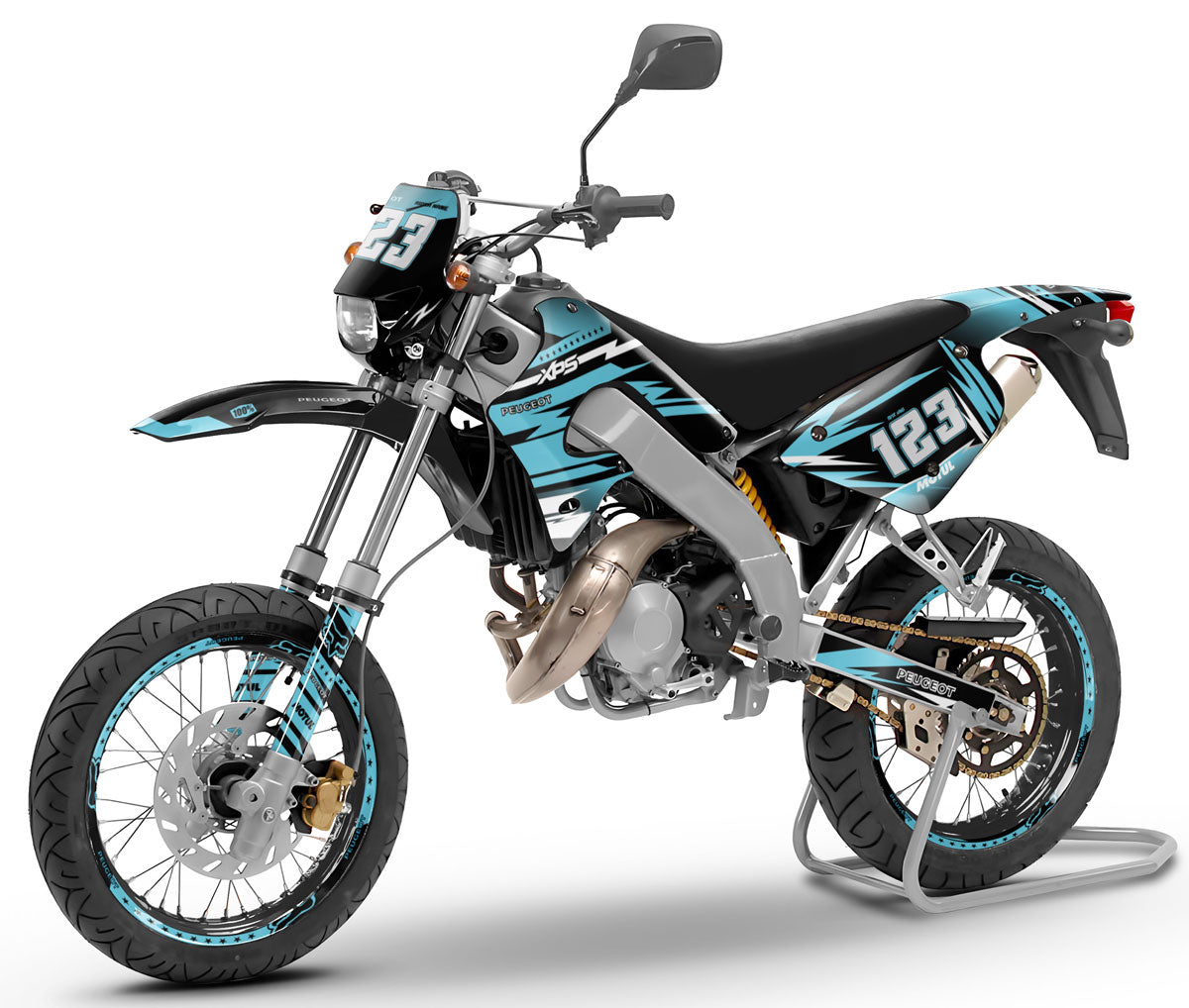 Dekor kit 50cc Peugeot XP Street 2003-2010 Traum | Motorradaufkleber | 50cc Personalisierung | armysctv