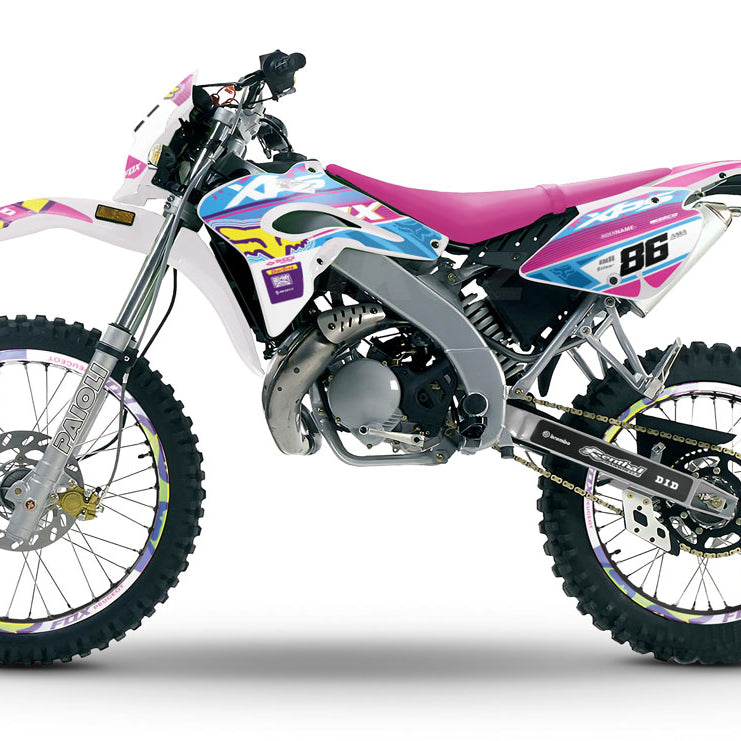 Kit déco 50cc Peugeot XPS Street Evo 2 (2004-2008) Pink Fox | autocollants moto | personnalisation 50cc | armysctv