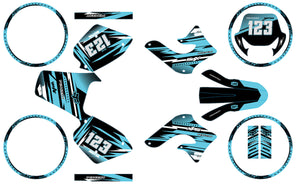 Dekor kit 50cc Peugeot XP Street 2003-2010 Traum | Motorradaufkleber | 50cc Personalisierung | armysctv
