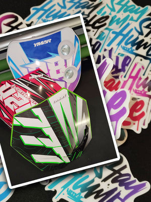 graphics kit headlight plate fifty 100% custom