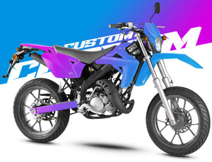 Dekor kit Rieju MRT 50cc 2009-2021 - 100% Custom | Motorradaufkleber | Personalisierung 50cc | armysctv