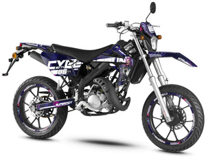 Dekor kit Rieju MRT 50cc 2009-2021 Cyberpunk | Motorradaufkleber | Personalisierung 50cc | armysctv