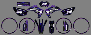 Dekor kit Rieju MRT 50cc 2009-2021 Gold und Platin | Motorradaufkleber | Personalisierung 50cc | armysctv
