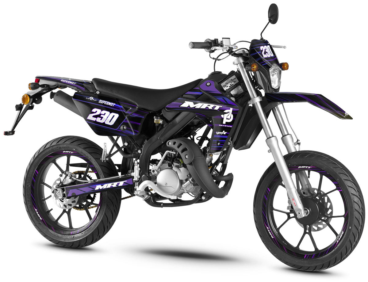 Rieju MRT 50cc 2009-2021 Gold and platinum Graphics kit | motorcycle stickers | 50cc customization | armysctv