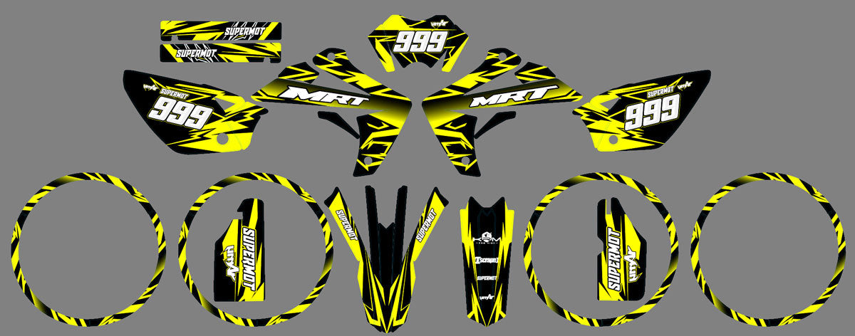 Kit déco Rieju MRT 50cc 2009-2021 Huitième | autocollants moto | personnalisation 50cc | armysctv