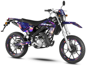Dekor kit Rieju MRT 50cc 2009-2021 Blitz | Motorradaufkleber | Personalisierung 50cc | armysctv