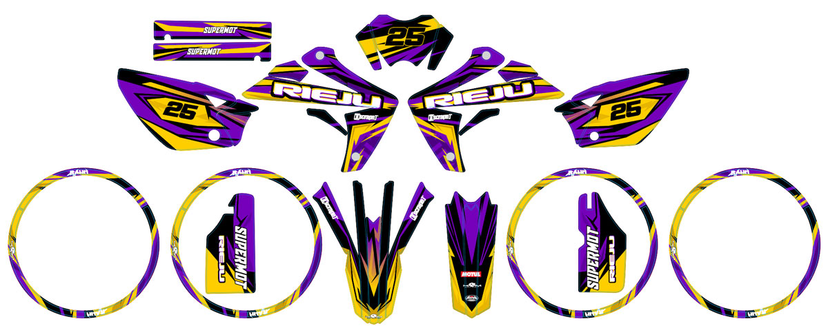 Rieju MRT 50cc 2009-2021 Scrambler Graphics kit | motorcycle stickers | 50cc customization | armysctv