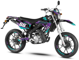 Kit pegatinas Rieju MRT 50cc 2009-2021 Stream | pegatinas para moto | personalización 50cc | armysctv