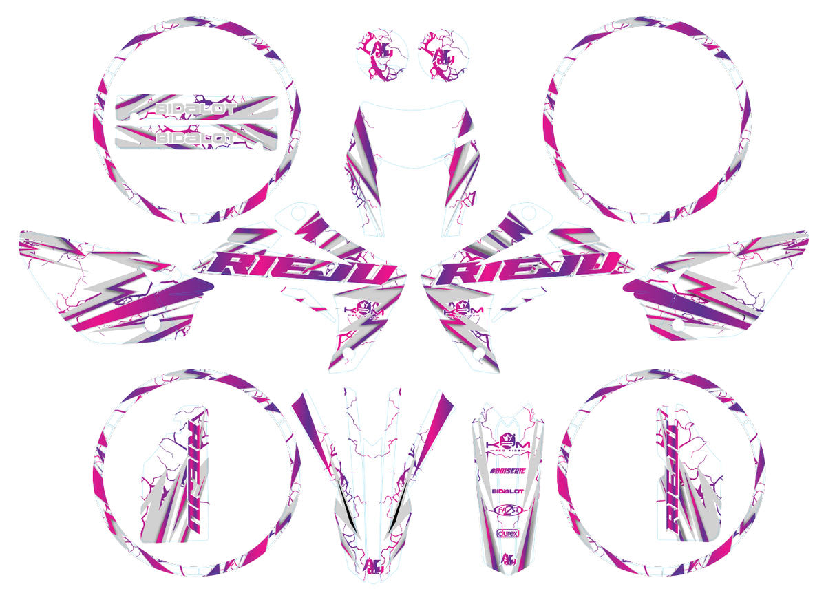 Kit déco Rieju MRT 50cc 2009-2021 Army Tension | autocollants moto | personnalisation 50cc | armysctv