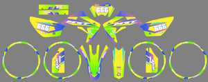 Dekor kit Rieju MRT 50cc 2009-2021 Valentino | Motorradaufkleber | Personalisierung 50cc | armysctv